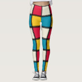 Karierte Farbstoffe Leggings (Vorderseite)