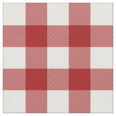 Karierte Farbwahl in Rot und Weiß Stoff (Nahaufnahme)