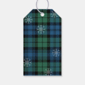Karierte Festfamilie Campbell Tartan Geschenkanhänger (Rückseite)