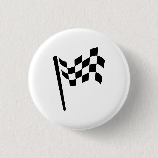 Karierte Flagge-Piktogramm-Taste Button (Vorderseite)