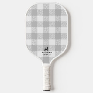 Karierte Flannel Monogram Pickleball Schläger