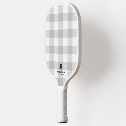 Karierte Flannel Monogram Pickleball Schläger (Links)