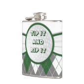 Karierte Flasche der Raute Flachmann (Links)