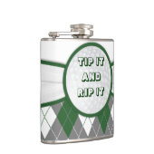 Karierte Flasche der Raute Flachmann (Rechts)