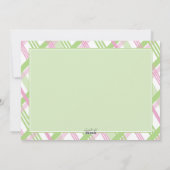 Karierte Foto Frame Osterkarte Feiertagskarte (Rückseite)