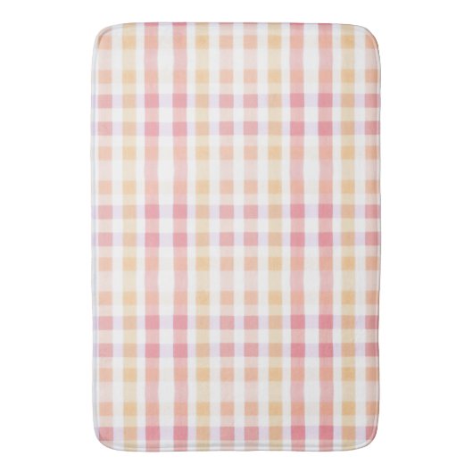 Karierte Fußbodenmatte Badematte (Vorderseite Vertikal)