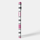 Karierte Gehäuse HAMbWG in Rosa, Schwarz und Weiß Case-Mate iPhone Hülle (Rückseite / Rechts)