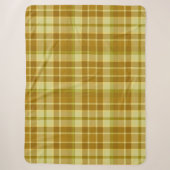 Karierte Gelbteile Sherpadecke (Vorderseite)