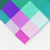 Karierte geometrische Pixel Fleecedecke (Ecke)