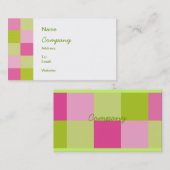 Karierte Geschäfts-Karte Visitenkarte (Vorne/Hinten)