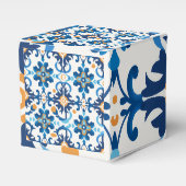 Karierte Geschenkboxen Blue & Brown Geschenkschachtel (Vorderseite)