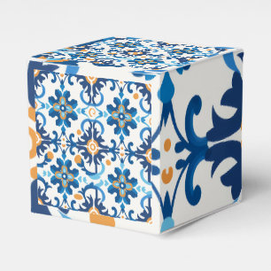 Karierte Geschenkboxen Blue & Brown Geschenkschachtel