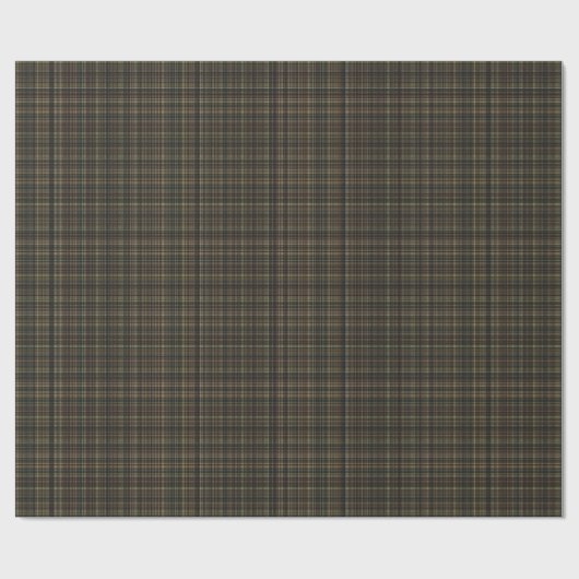 Karierte Geschenkwrake braun und schwarz Geschenkpapier (Flach)