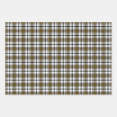 Karierte Geschenkwrap in Aquamarin, braun und Lila Geschenkpapier Set (Vorderseite 2)