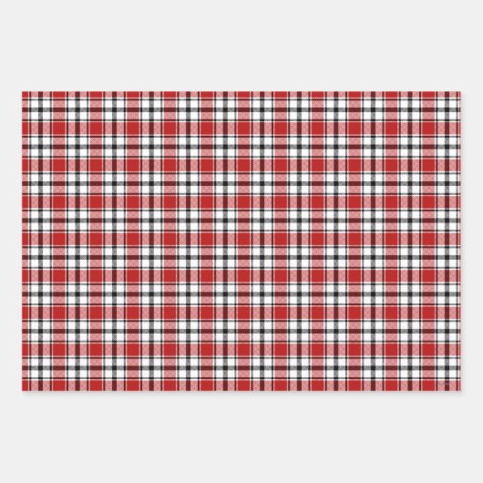 Karierte Geschenkwrap in Grün, Rot und Blau HAMbyW Geschenkpapier Set (Vorderseite 3)