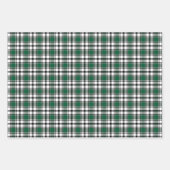 Karierte Geschenkwrap in Grün, Weiß und Schwarz HA Geschenkpapier Set (Vorderseite 3)