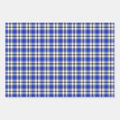 Karierte Geschenkwrap in Violet, Limoner und blaue Geschenkpapier Set (Vorderseite 3)