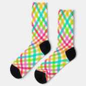Karierte Gingham Pattern Socken (Linkes Detail)