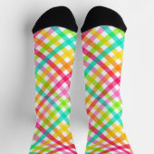 Karierte Gingham Pattern Socken (Oben)