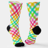 Karierte Gingham Pattern Socken (Gewinkelt)