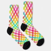 Karierte Gingham Pattern Socken (Rechts)