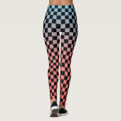 Karierte Gradient-Leggings Leggings (Rückseite)