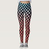 Karierte Gradient-Leggings Leggings (Vorderseite)