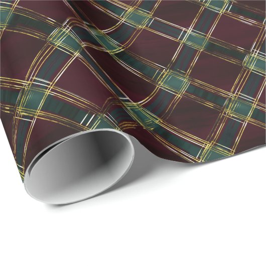 Karierte graue, gelbe und graue Kreuze Geschenkpapier (Rolleneckpunkt)