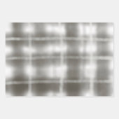 karierte graue Tartan Pastel Aquarell rustikal Geschenkpapier Set (Vorderseite)