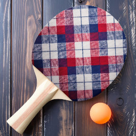 Karierte Grenze Tischtennis Schläger