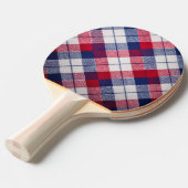 Karierte Grenze Tischtennis Schläger (Vorderseite)