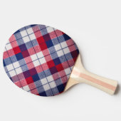 Karierte Grenze Tischtennis Schläger (Seitenansicht)