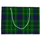 Karierte große kundenspezifische Geschenk-Tasche Große Geschenktüte (Rückseite)