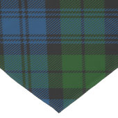 Karierte grüne Familie Rustikaler Tartan Großer Tischläufer (Ecke)