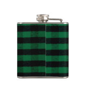 Karierte grüne Holzfällerbeschaffenheit des Flachmann (Rückseite)