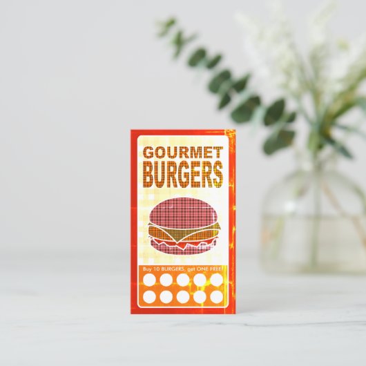 karierte Hamburger Treuekarte (Stehend Vorderseite)