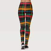 Karierte, helle Leggings (Rückseite)
