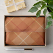 Karierte Herbstreihe Design 7 - Gewebepapier Seidenpapier (Geschenk)