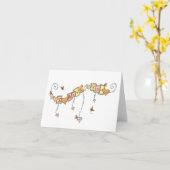 Karierte Herzen und Schmetterlinge, ich vermisse d Karte (Gelbe Blume)