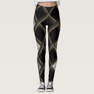 Karierte Herzpferde des Sand-Wäsche-Beckens Leggings