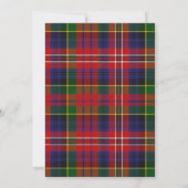 Karierte Hochzeit von MacPherson Tartan Einladung (Rückseite)