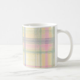 Karierte hohe PastellTasse Kaffeetasse