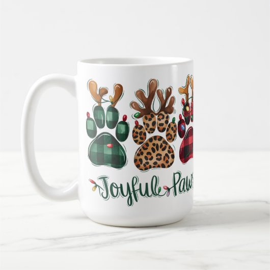 KARIERTE JOYFUL PAWS FERIENWOHNUNG KAFFEETASSE (Links)
