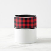 Karierte Kaffee-Tasse Tasse (Zentrum)