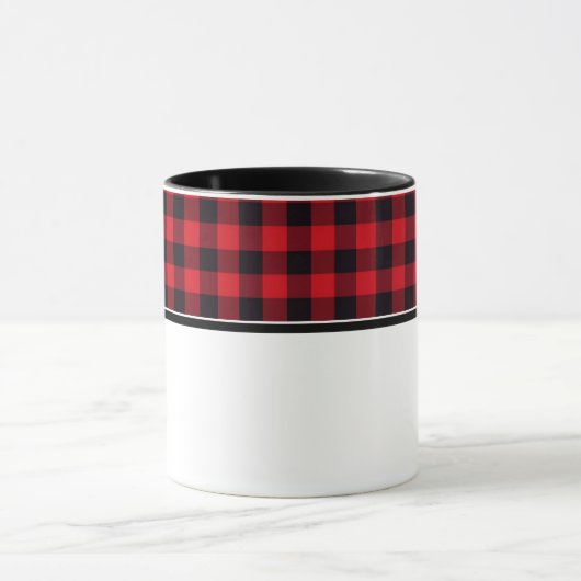 Karierte Kaffee-Tasse Tasse (Zentrum)