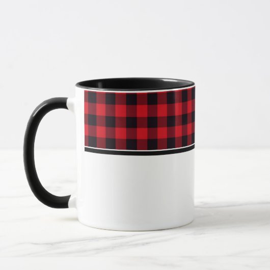 Karierte Kaffee-Tasse Tasse (Links)