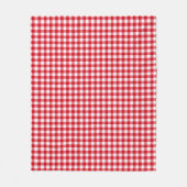 karierte karierte karierte, rote Farbe Fleecedecke (Vorderseite)