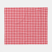 karierte karierte karierte, rote Farbe Fleecedecke (Vorderseite (Horizontal))