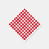 karierte karierte karierte, rote Farbe Serviette (Ecke)