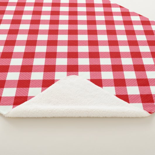 karierte karierte karierte, rote Farbe Sherpadecke (3/4)